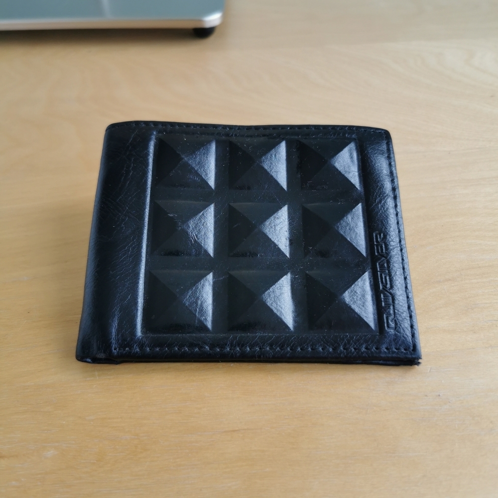 Quicksilver leather black wallet